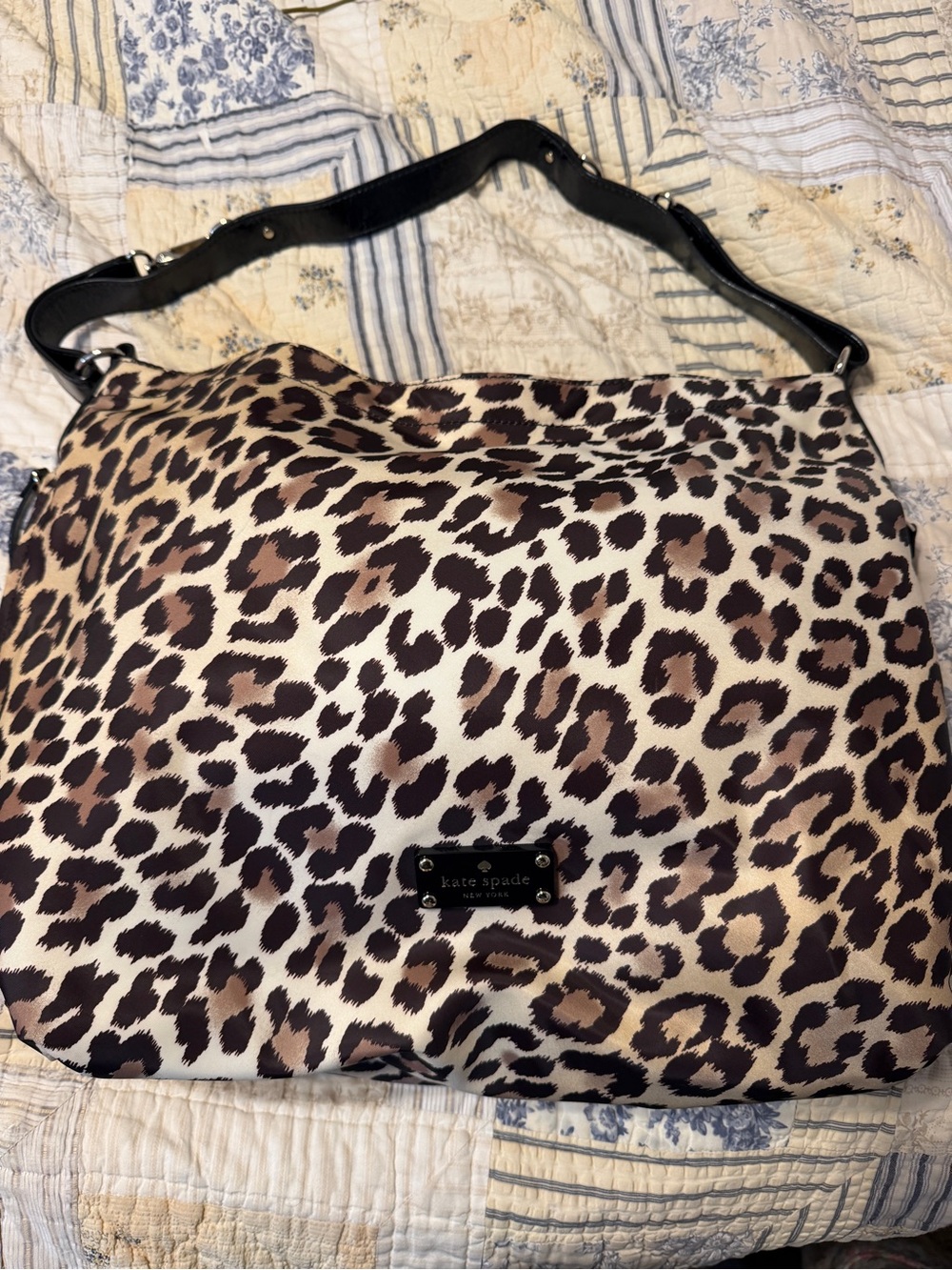 Kate Spade Leopard-Print Shoulder Diaper Bag